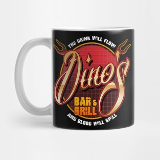 The Boys Are Back In Town Lyric Design Mug